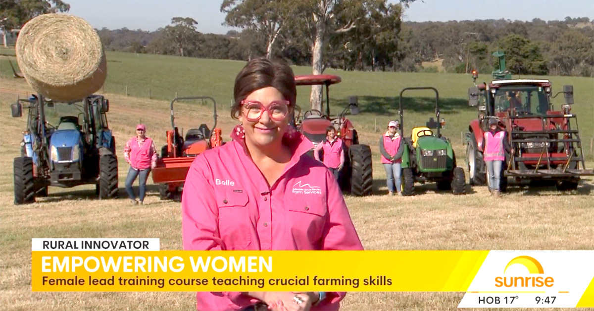 One-on-one tractor training for women with Belle Baker